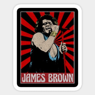 Vintage James Brown 1980s Pop Art Sticker